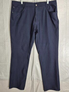 FootJoy Golf Pants Mens 38x32 Navy Stretch Athletic Fit Performance FJ 0679
